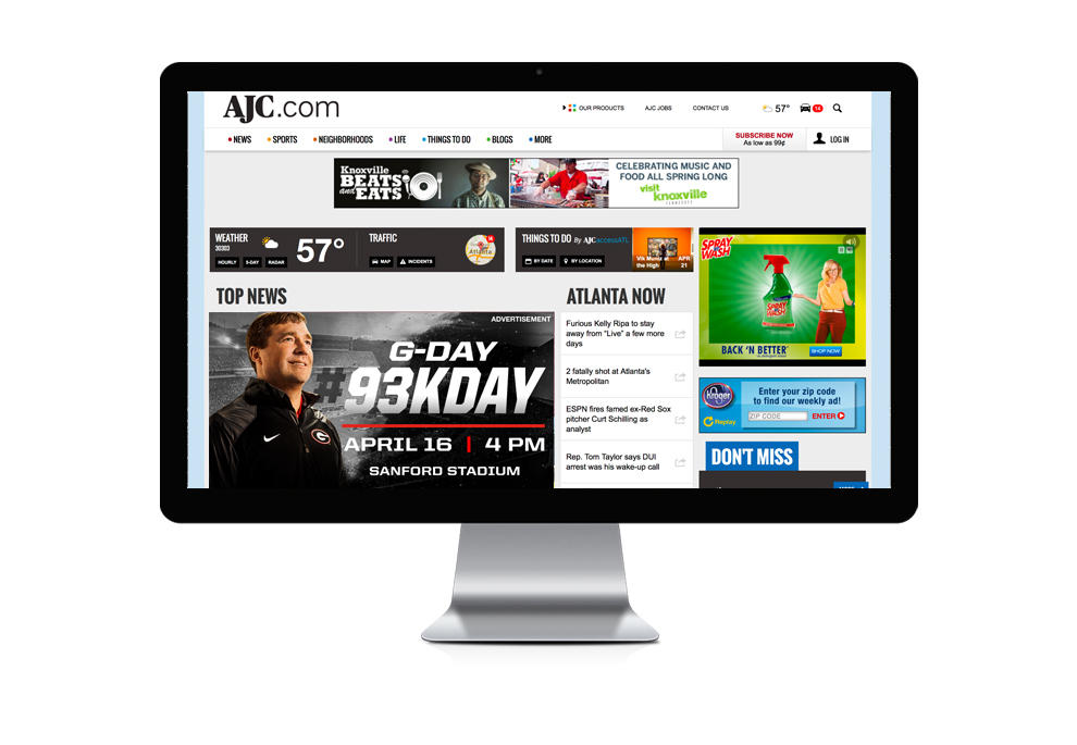 #93KDay digital ad on AJC.com