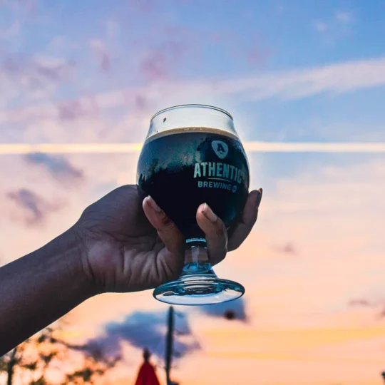 Athentic Brewing Company glass