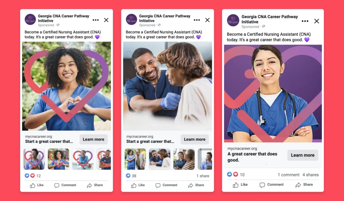 Georgia CNA Career social ads
