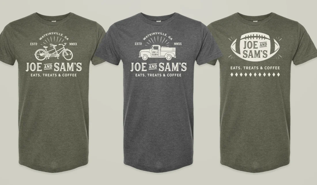 Joe and Sam’s t-shirts